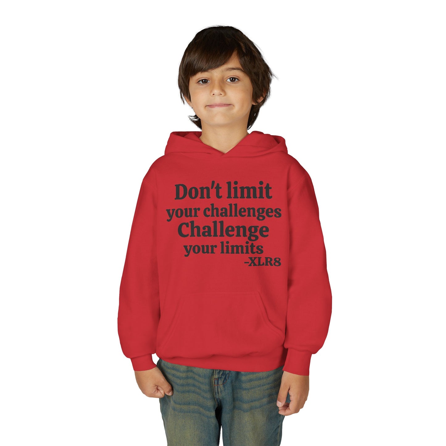 Youth Hoodie – "Don't limit your challenges. Challenge your limits." Martial Arts Motivational Sweatshirt