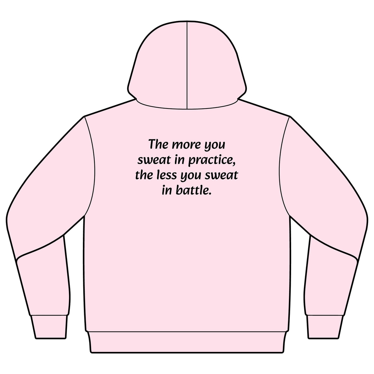 Youth Camo “The More You Sweat in Practice” Motivational Hoodie