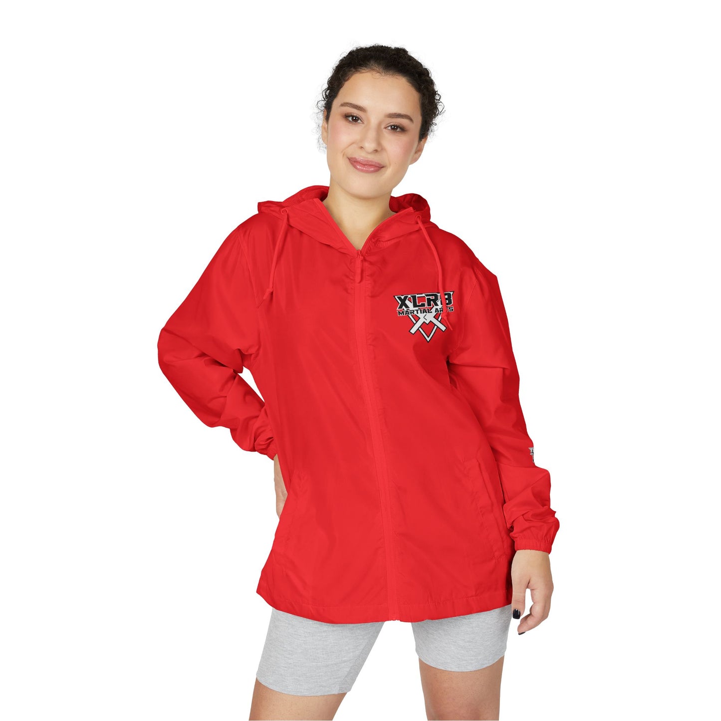 Windbreaker Jacket — Gothic Cross Logo Streetwear