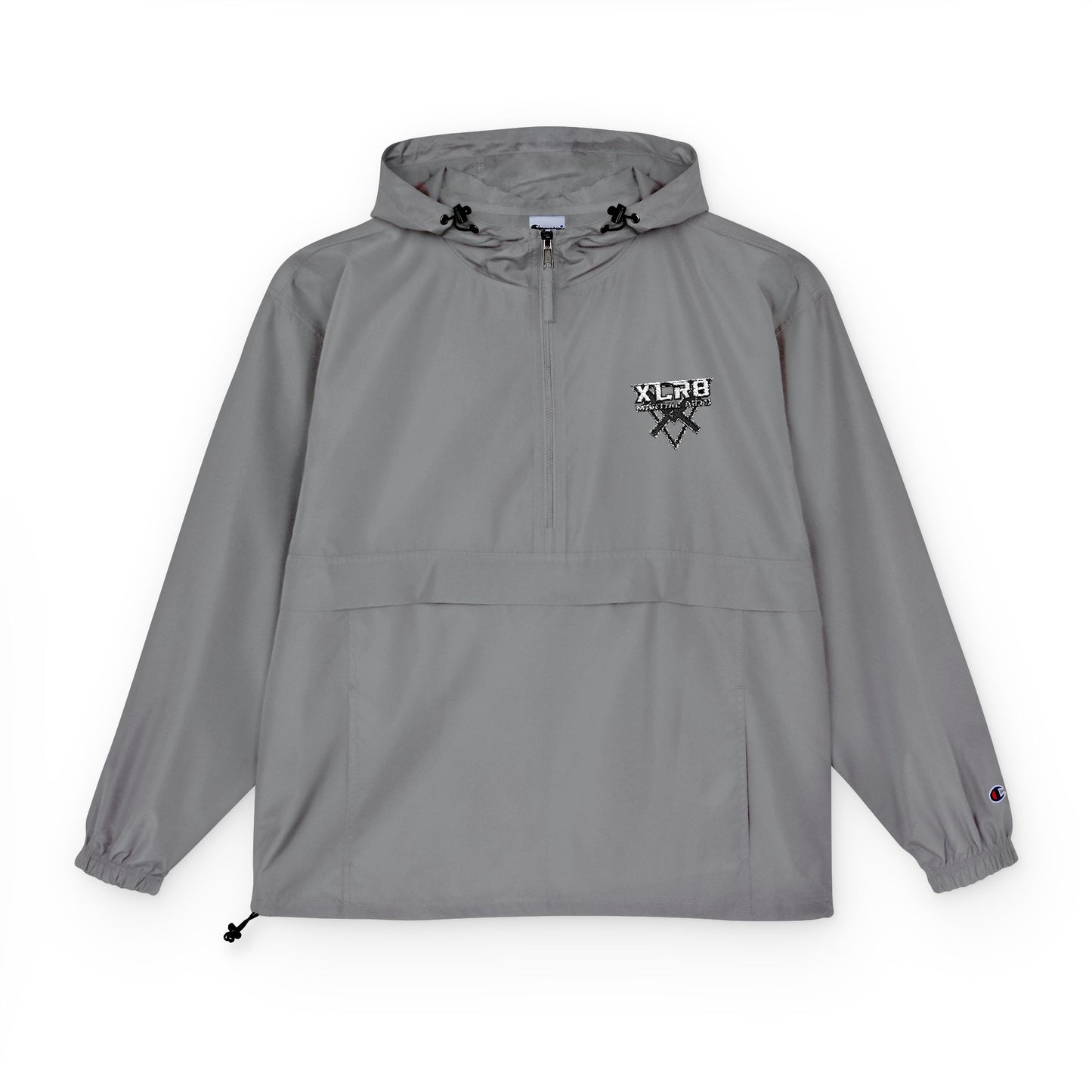 Anorak Jacket — Heart Mosaic Chest Packable Windbreaker