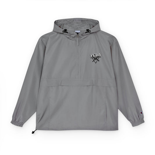Anorak Jacket — Heart Mosaic Chest Packable Windbreaker