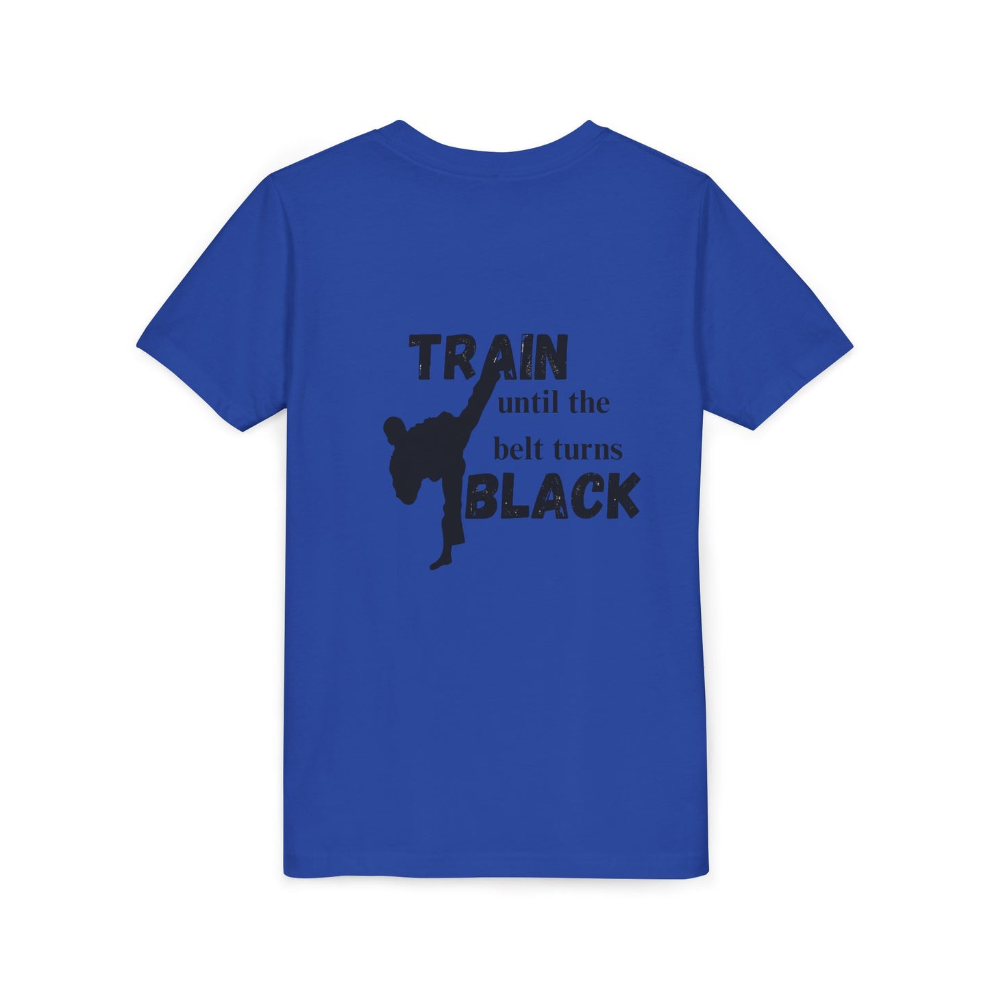 Youth Tee — "Train Until the Belt Turns Black" Martial Arts Shirt