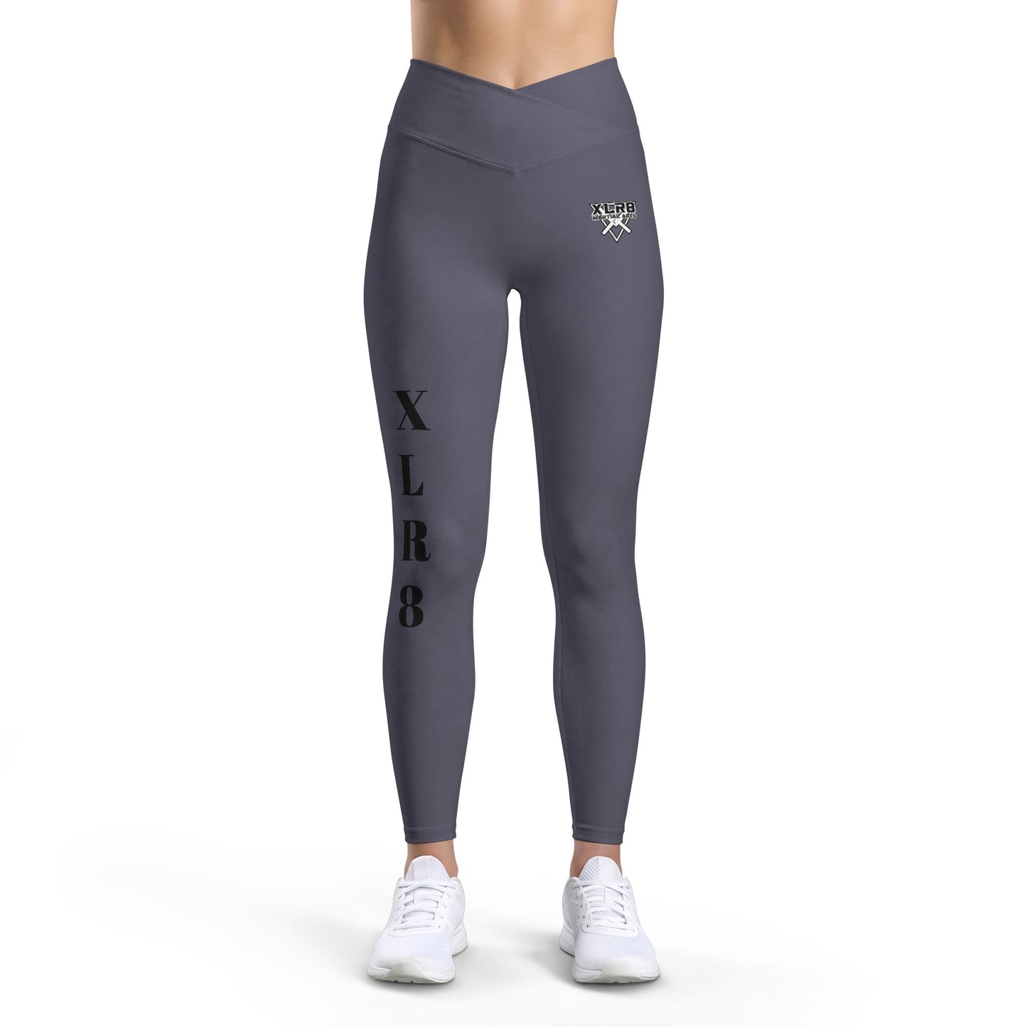 Women’s Luxe Leggings — XLR8 Vertical Logo Performance Leggings