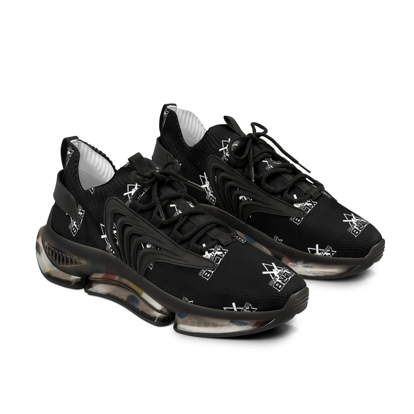 Stylish Men's Mesh Sneakers - Trendy Black Athletic Shoes for Comfort & Performance