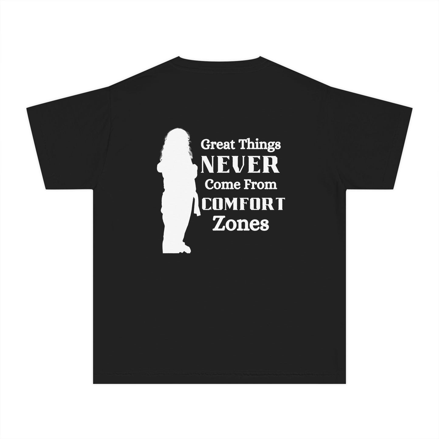 Motivational Youth Tee — "Great Things Never Come From Comfort Zones" The Bre shirt