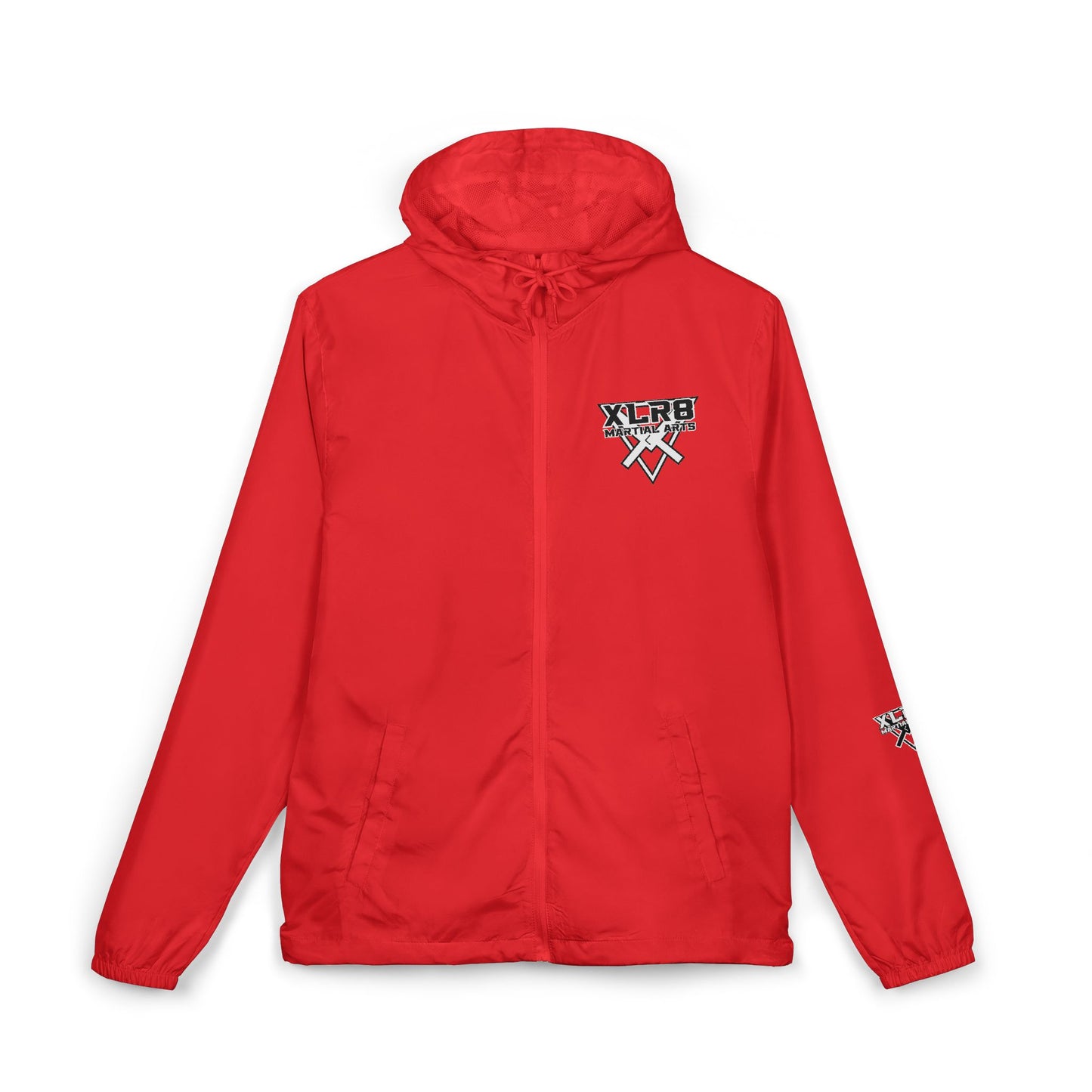 Windbreaker Jacket — Gothic Cross Logo Streetwear