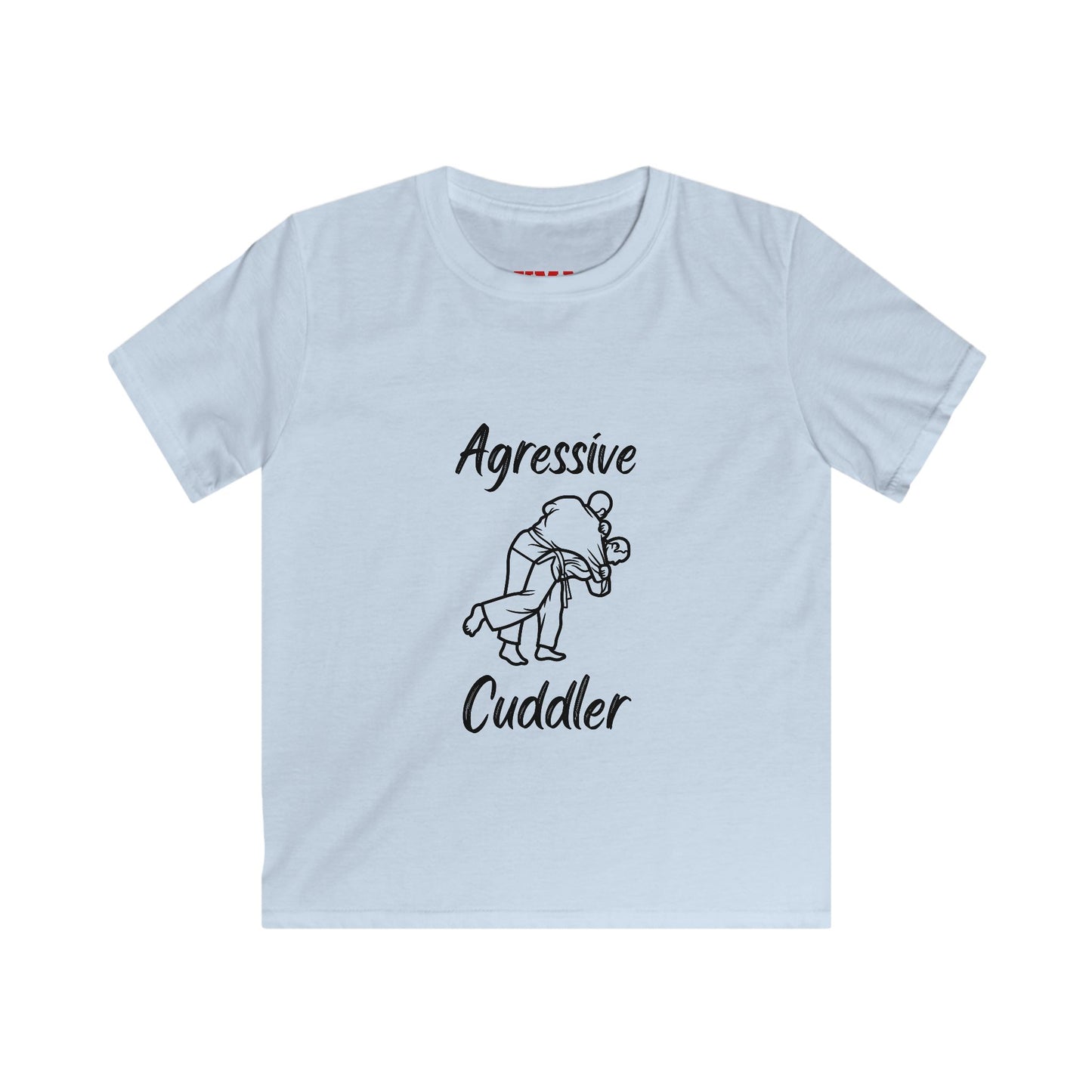 Kids Martial Arts T‑Shirt - "Aggressive Cuddler" design