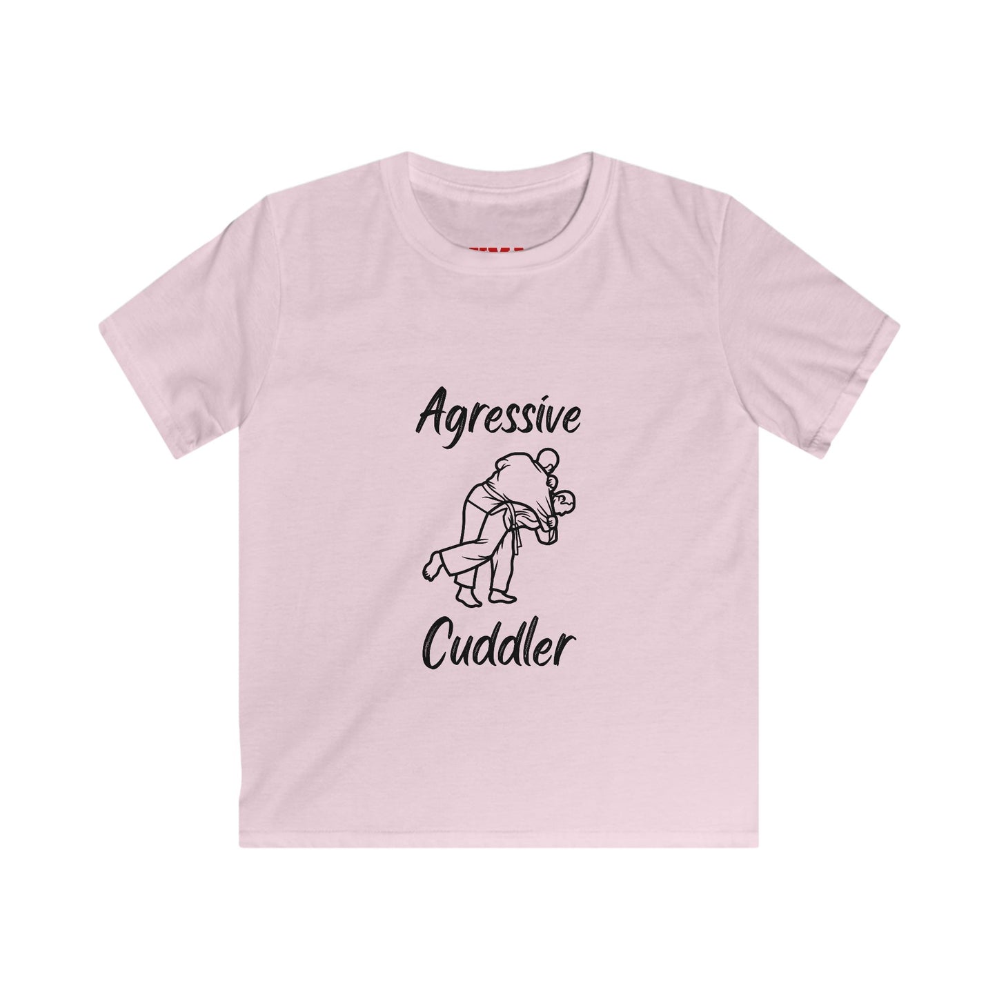 Kids Martial Arts T‑Shirt - "Aggressive Cuddler" design