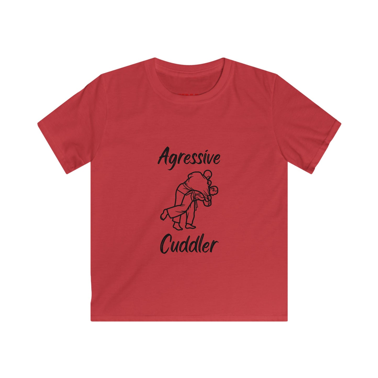 Kids Martial Arts T‑Shirt - "Aggressive Cuddler" design