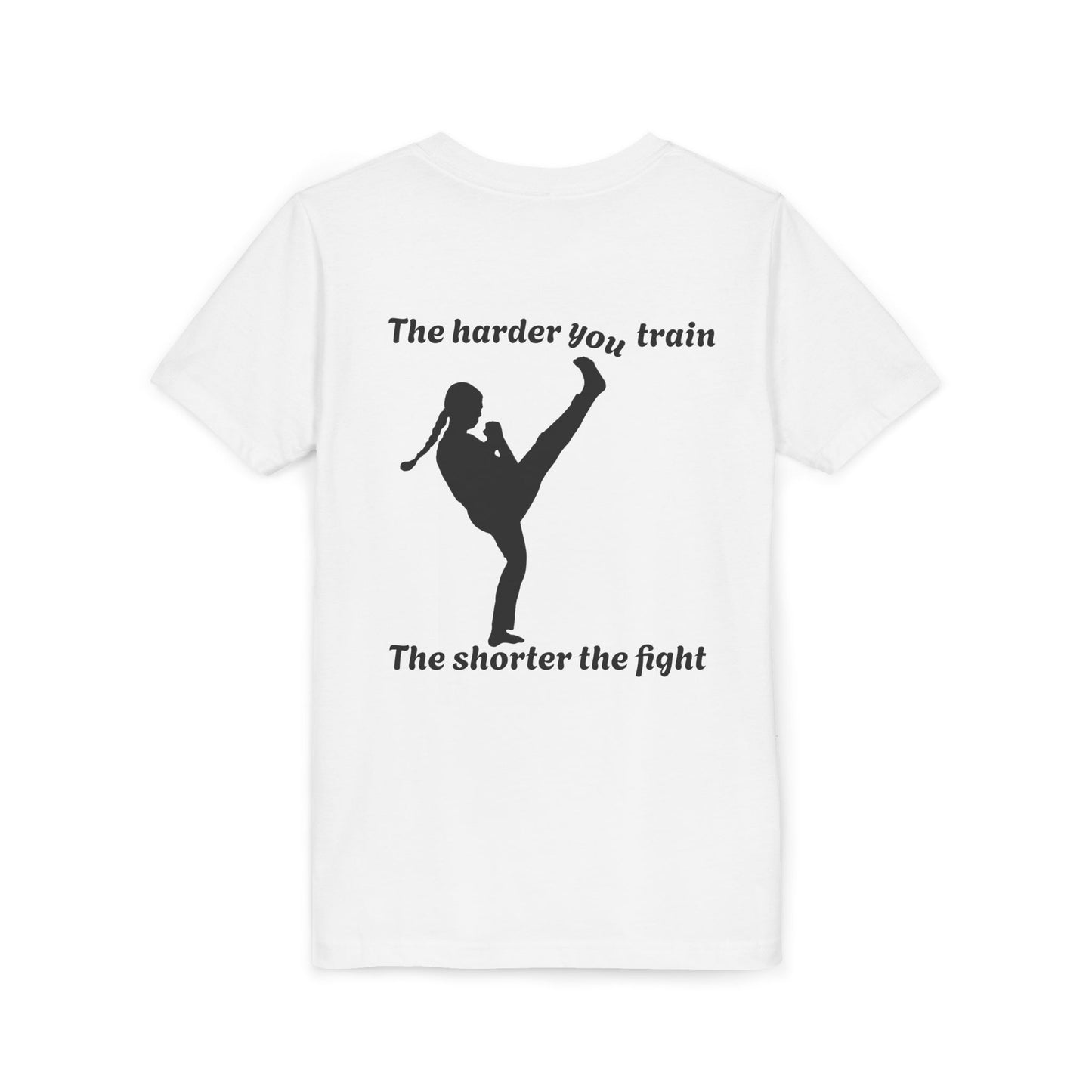 Harder you train girl ninja tshirt
