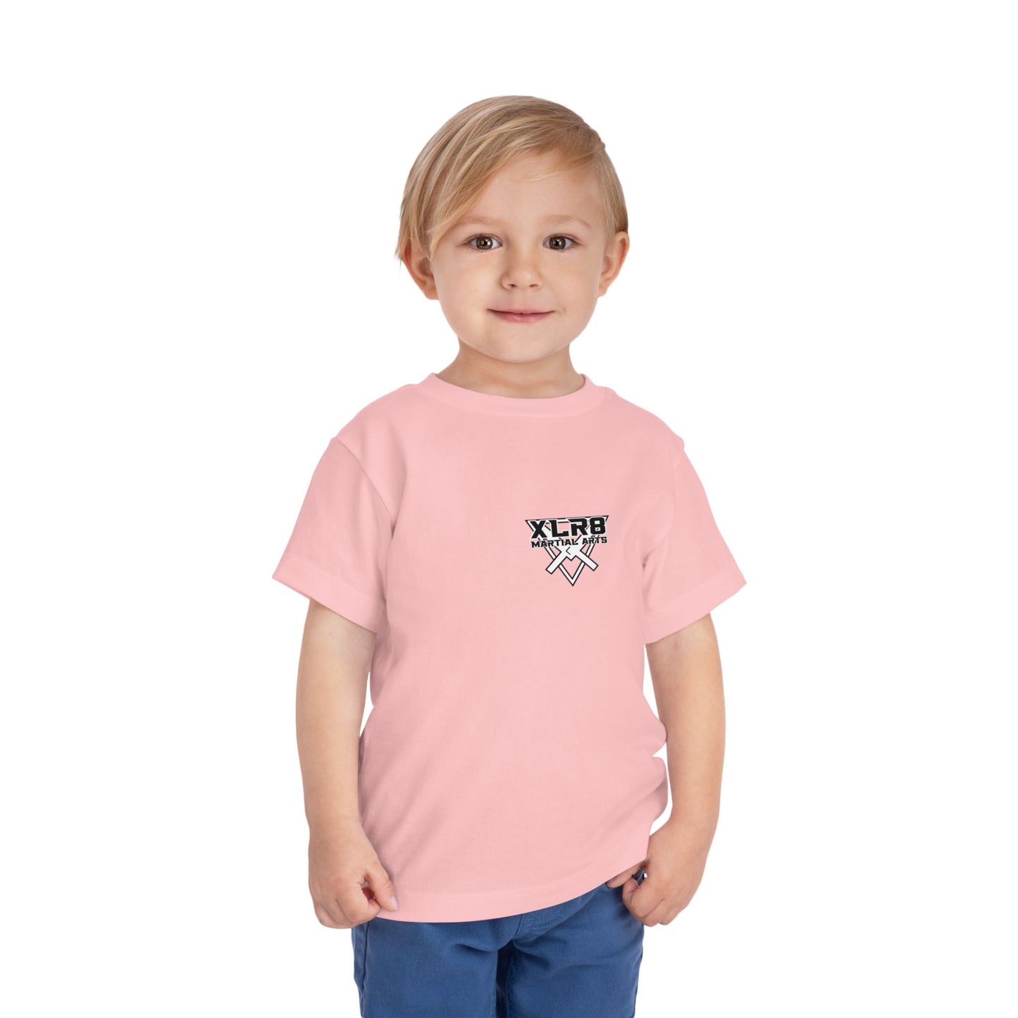 Toddler Tee — "Train Until the Belt Turns Black" Martial Arts Graphic