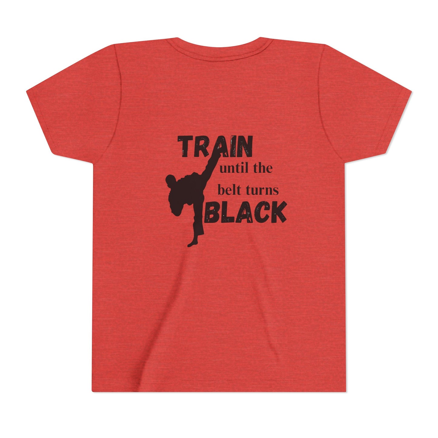 Youth Tee — "Train Until the Belt Turns Black" Martial Arts Shirt