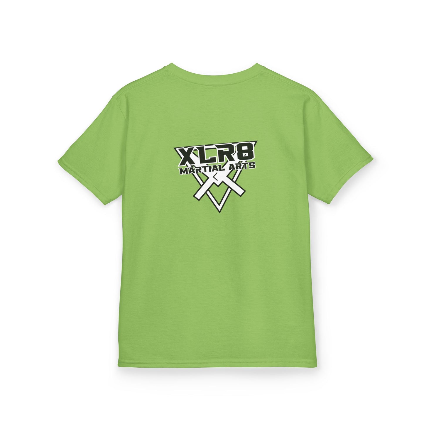Kids Tee — "Don't Be a Cry Baby" Silhouette Tee with XLR8 Martial Arts Back Logo