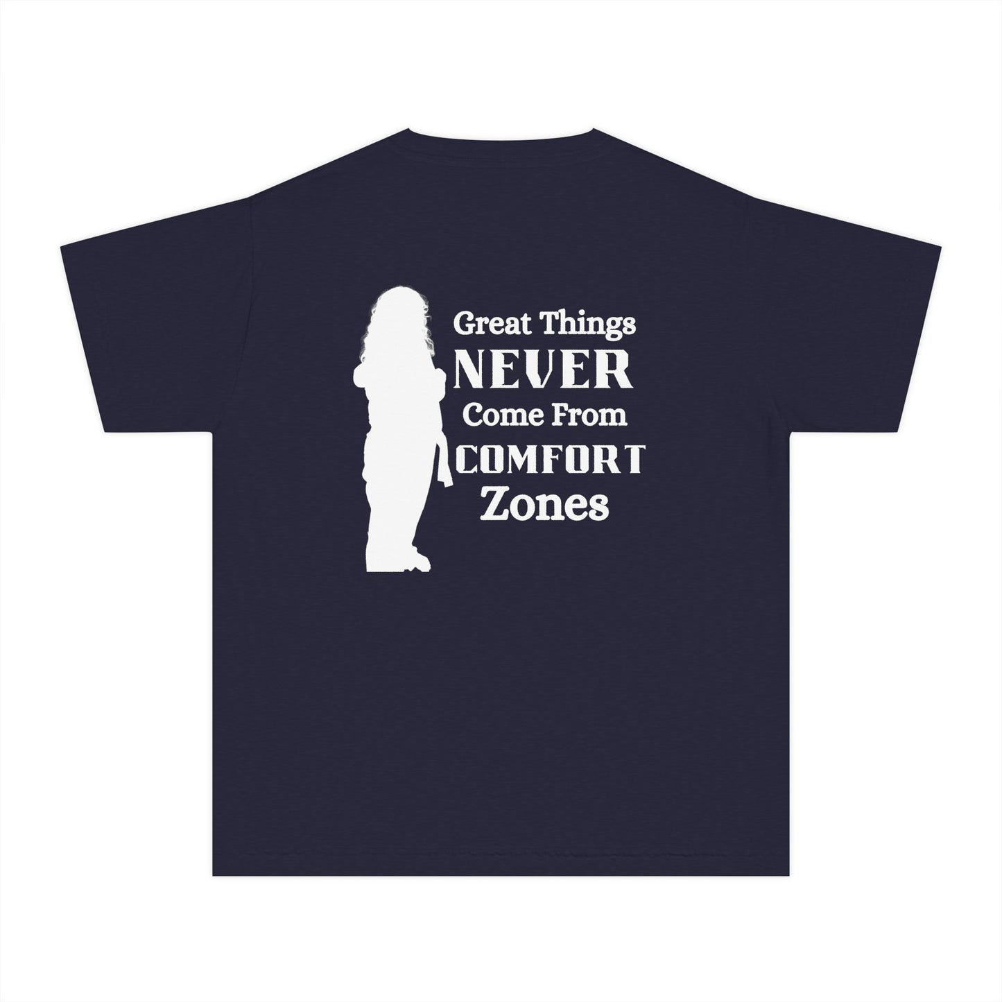Motivational Youth Tee — "Great Things Never Come From Comfort Zones" The Bre shirt