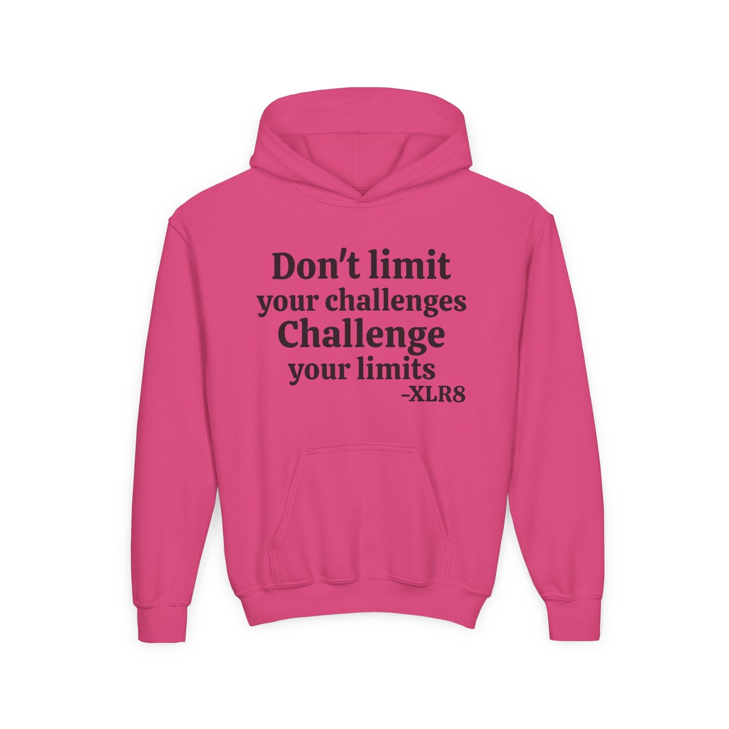 Youth Hoodie – "Don't limit your challenges. Challenge your limits." Martial Arts Motivational Sweatshirt