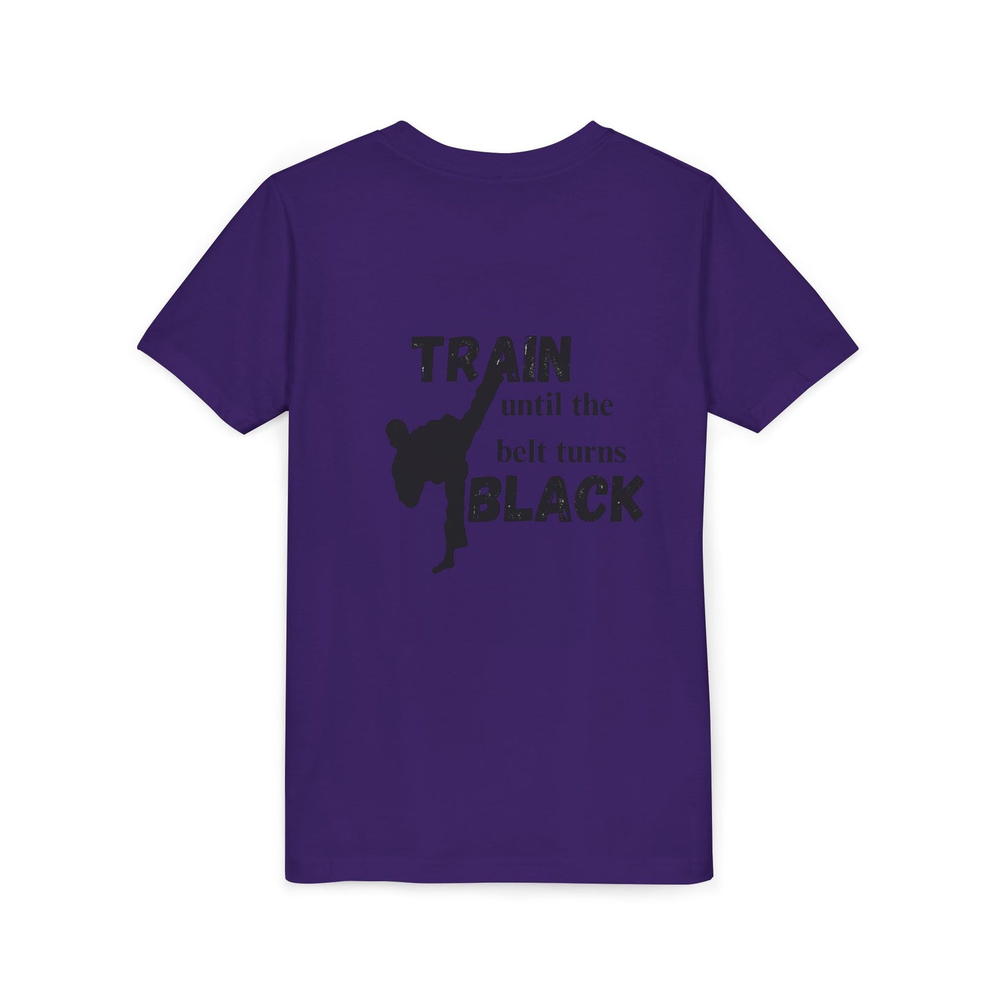 Youth Tee — "Train Until the Belt Turns Black" Martial Arts Shirt
