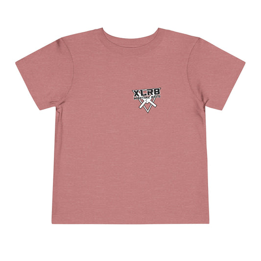 Toddler Tee — "Train Until the Belt Turns Black" Martial Arts Graphic