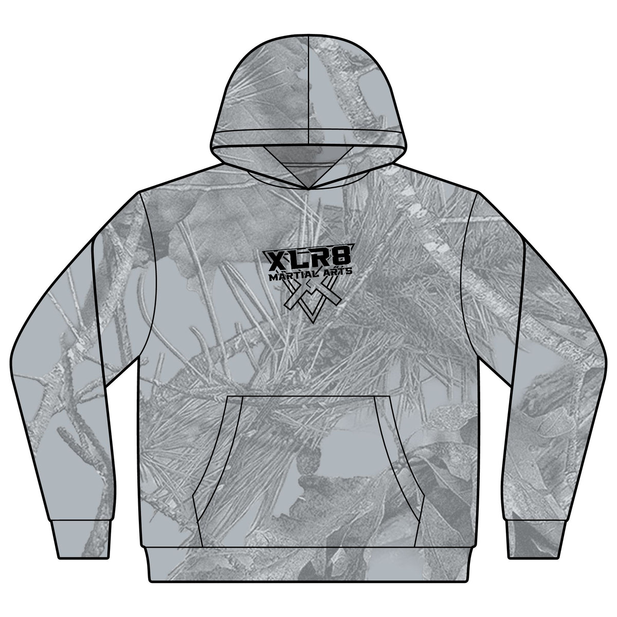 Youth Camo “The More You Sweat in Practice” Motivational Hoodie