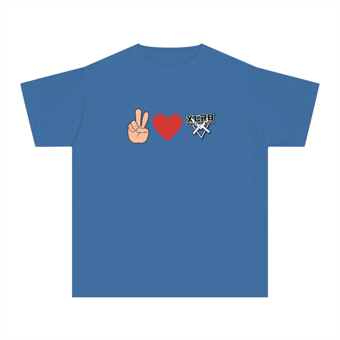 Youth Peace & Love Tee for Martial Arts Enthusiasts