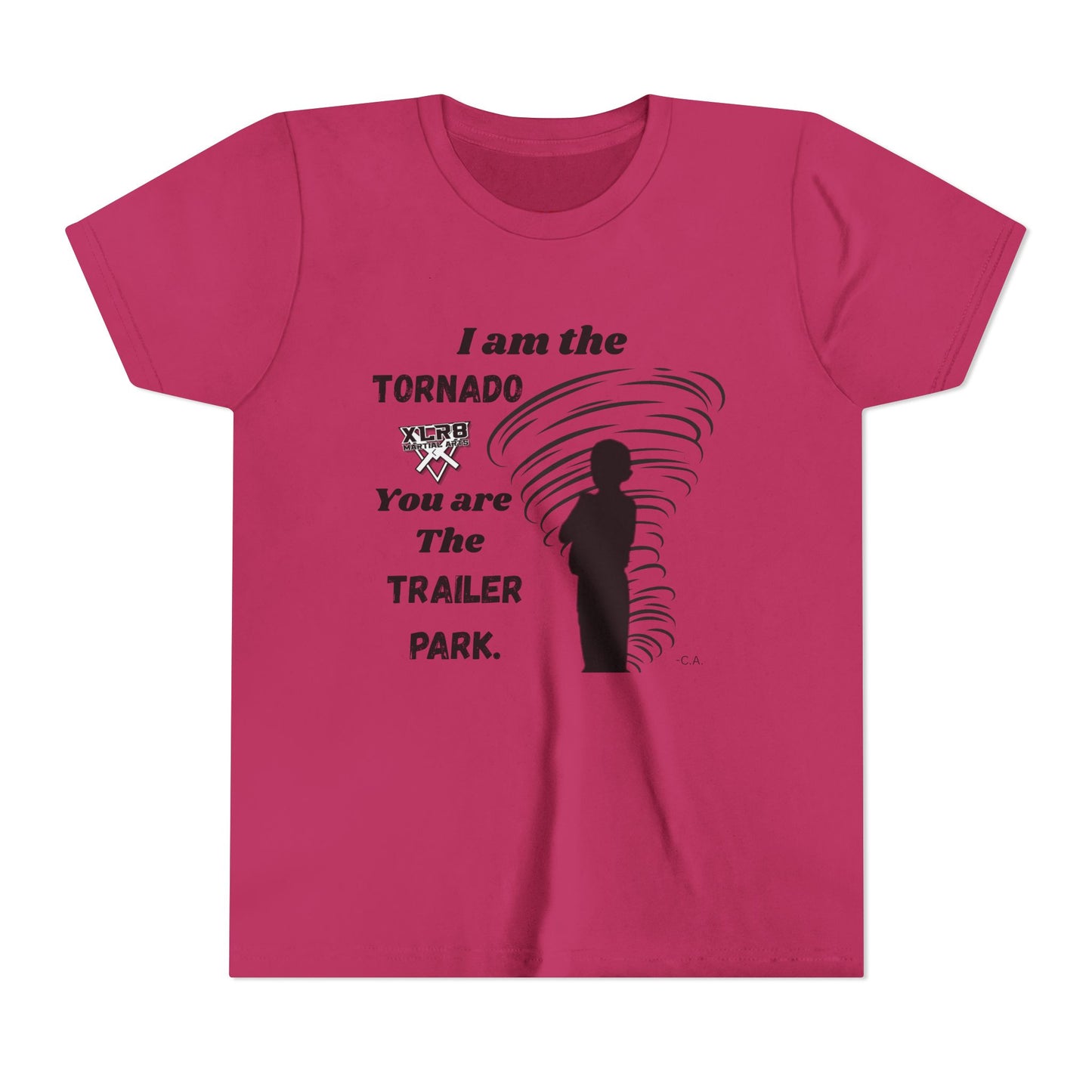 Youth Tee - "I am the TORNADO You are The TRAILER PARK" Caden Shirt