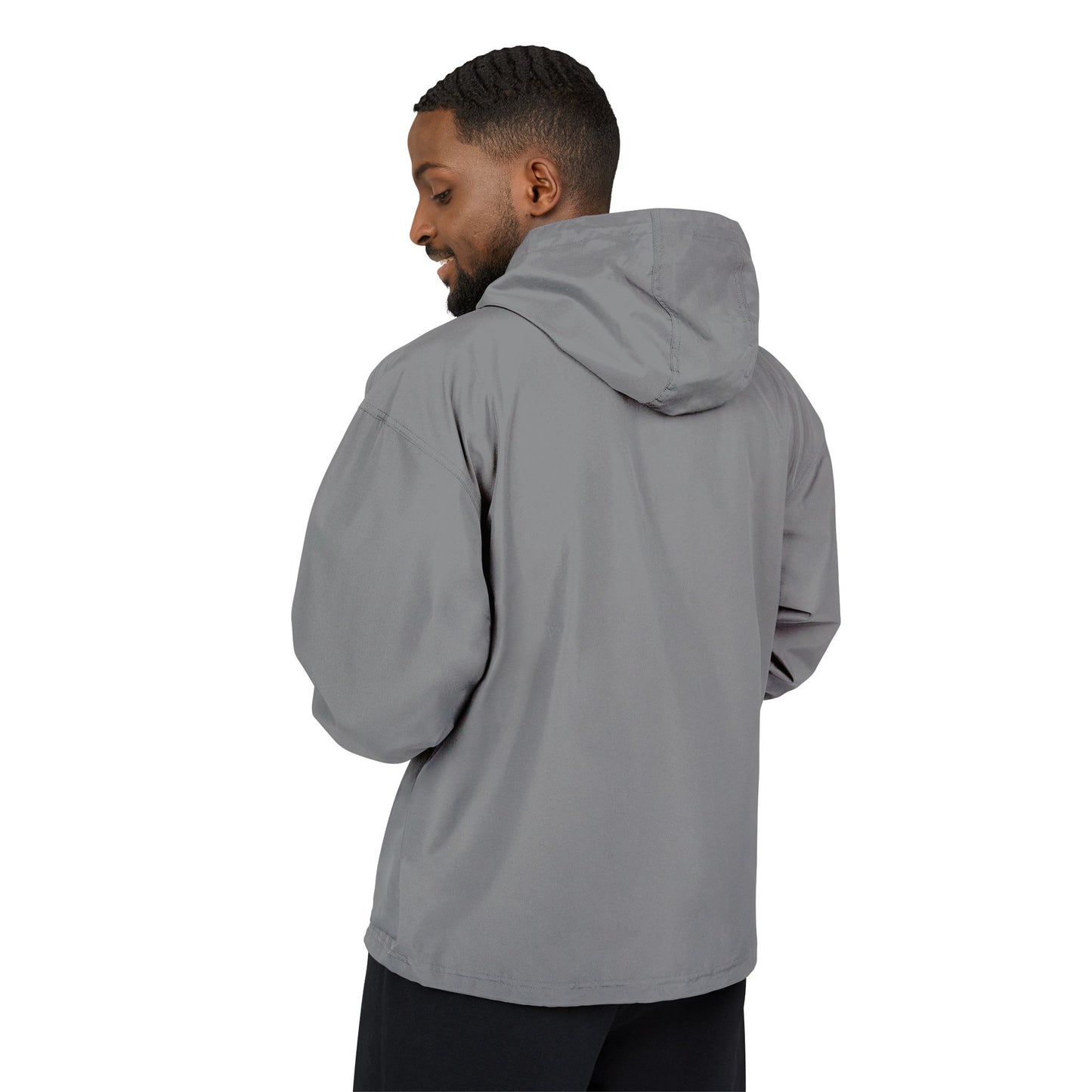Anorak Jacket — Heart Mosaic Chest Packable Windbreaker