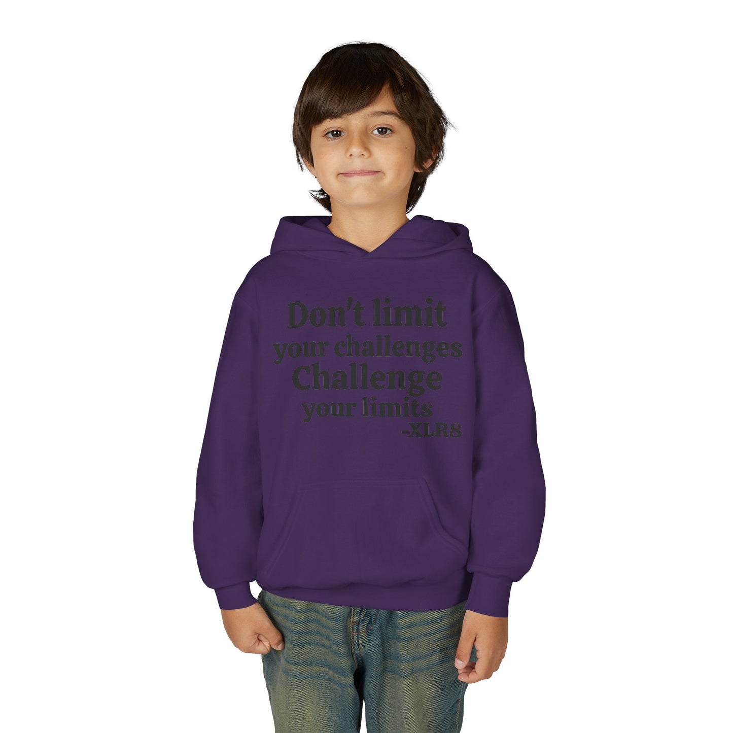 Youth Hoodie – "Don't limit your challenges. Challenge your limits." Martial Arts Motivational Sweatshirt