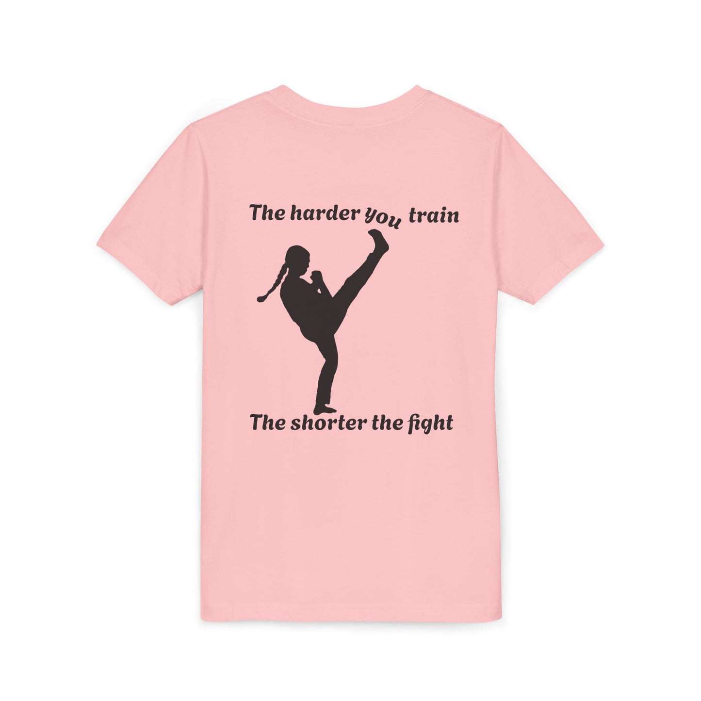 Harder you train girl ninja tshirt