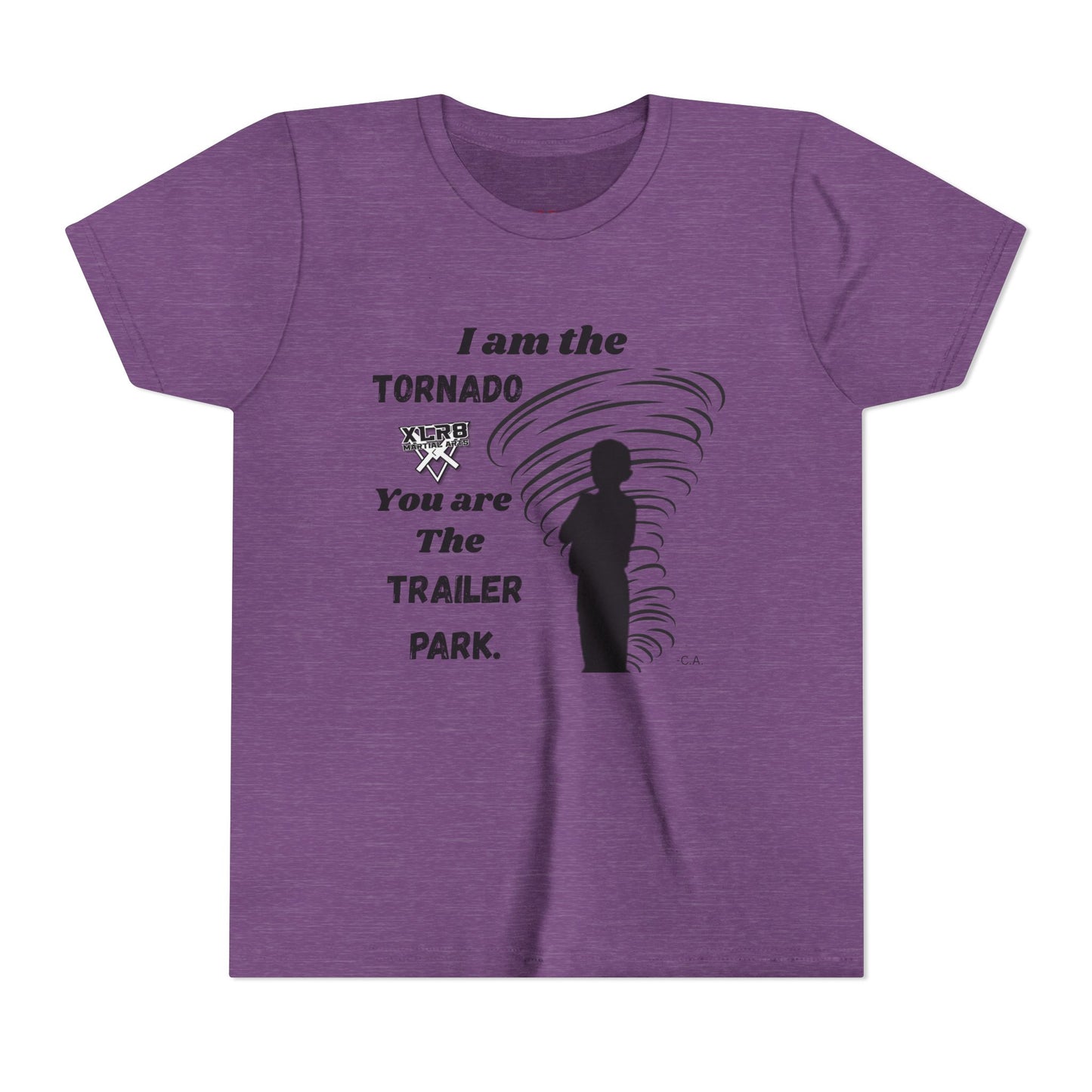 Youth Tee - "I am the TORNADO You are The TRAILER PARK" Caden Shirt