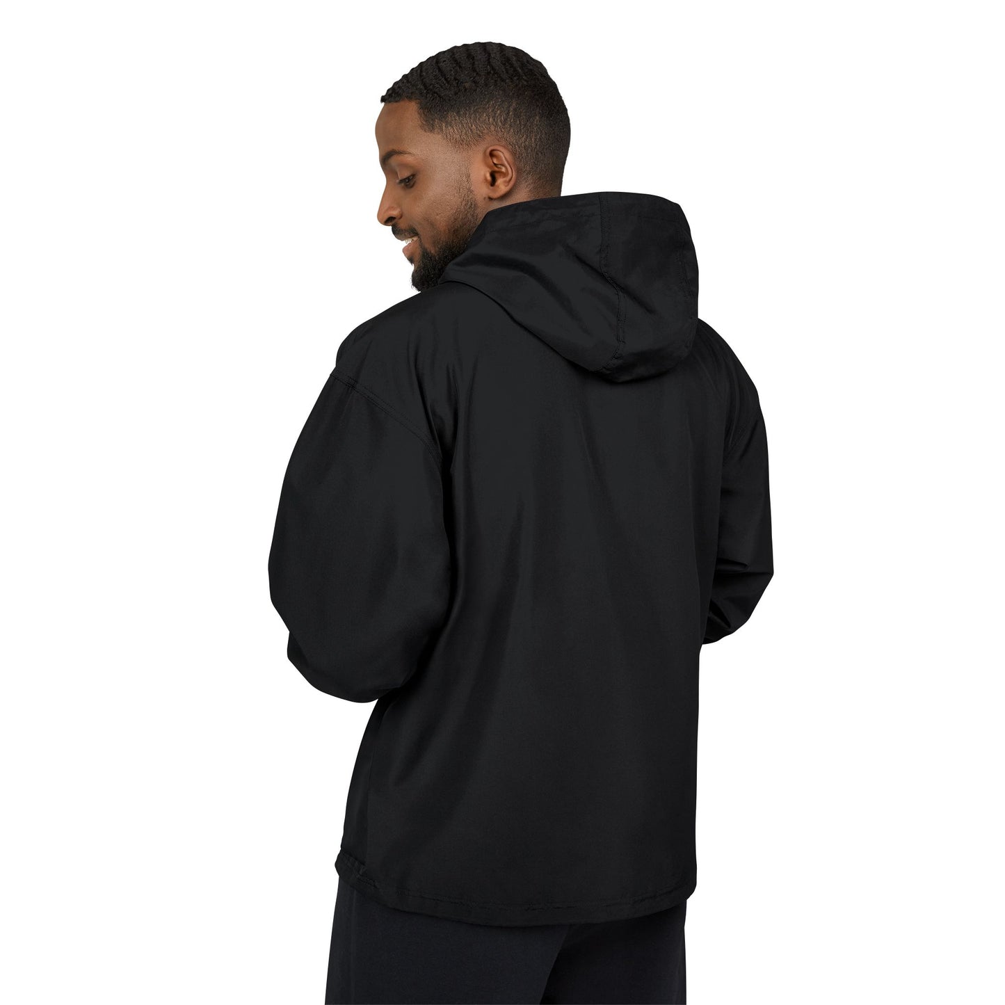 Anorak Jacket — Heart Mosaic Chest Packable Windbreaker