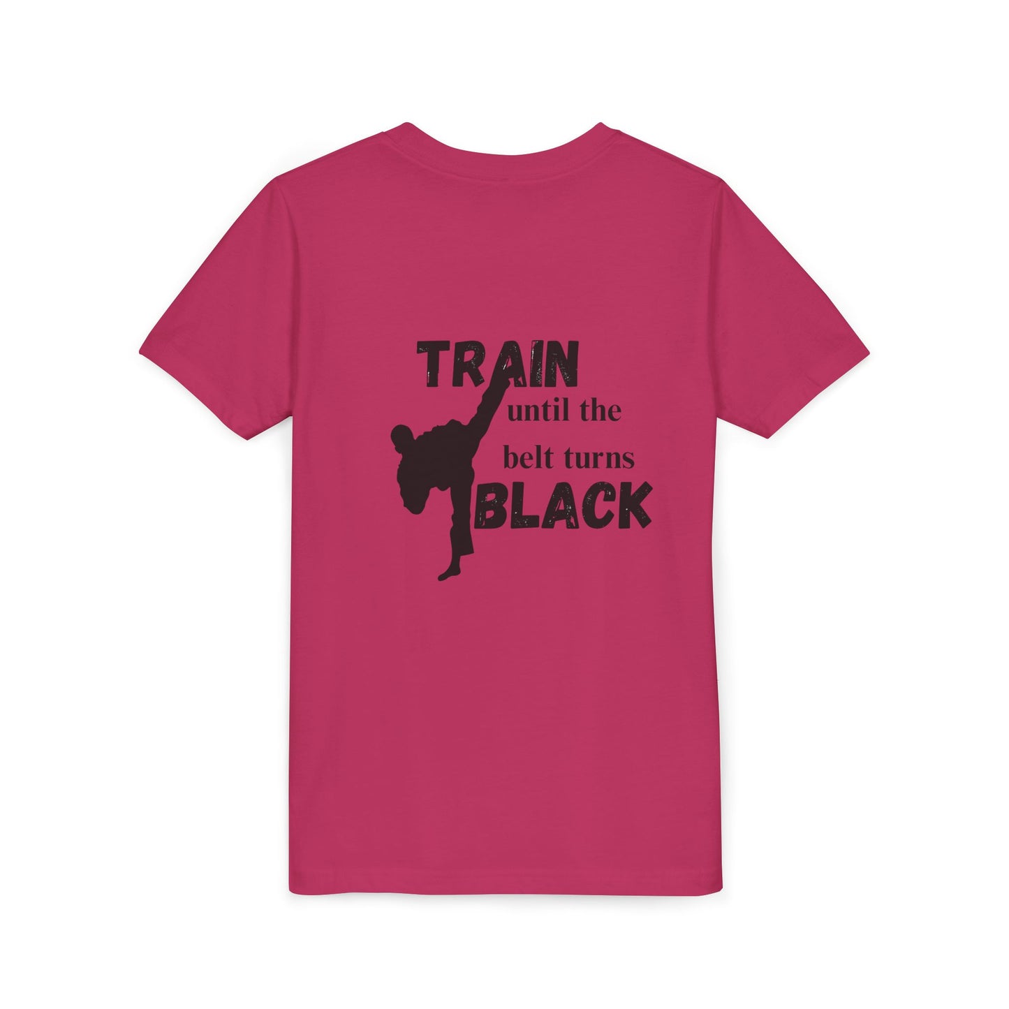 Youth Tee — "Train Until the Belt Turns Black" Martial Arts Shirt