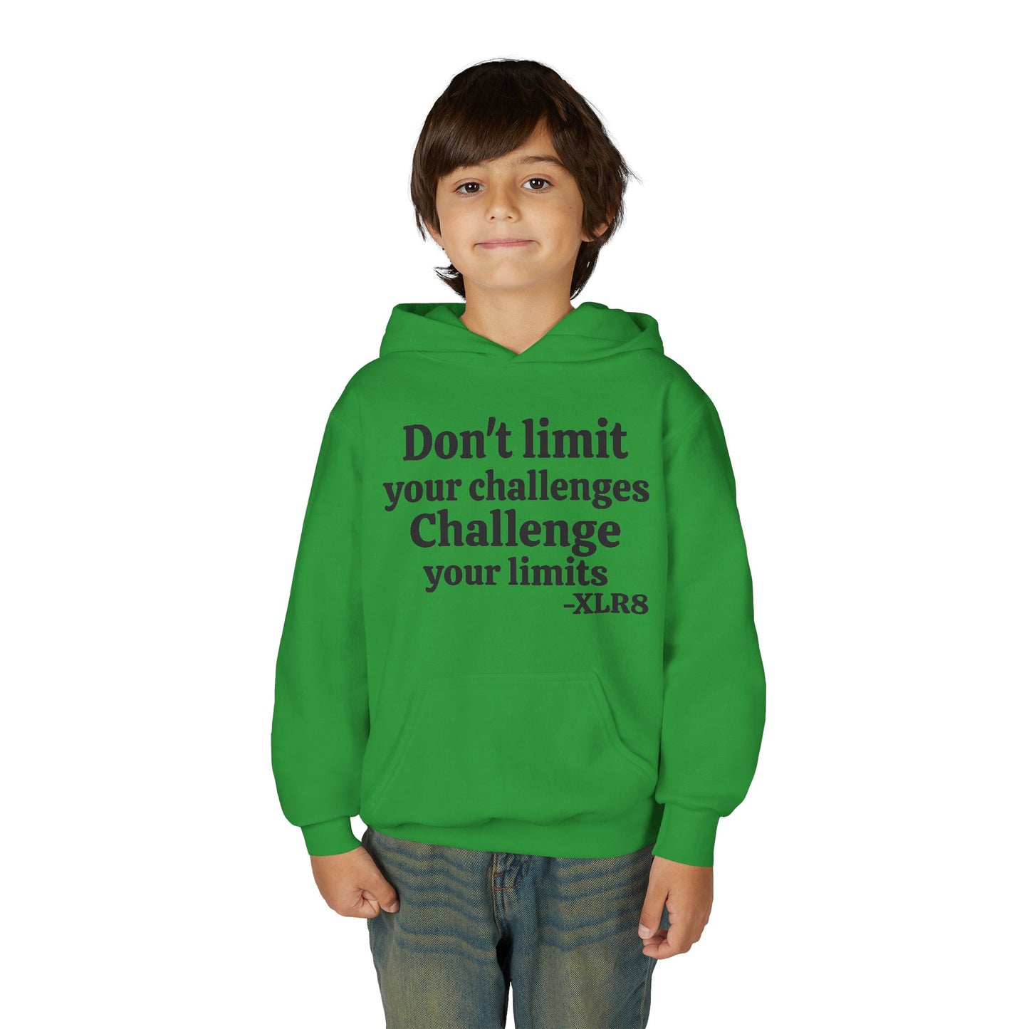 Youth Hoodie – "Don't limit your challenges. Challenge your limits." Martial Arts Motivational Sweatshirt